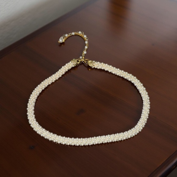 Elegant Pearl Necklace pearl rope necklace or woven pearl necklace. - Picture 1 of 16
